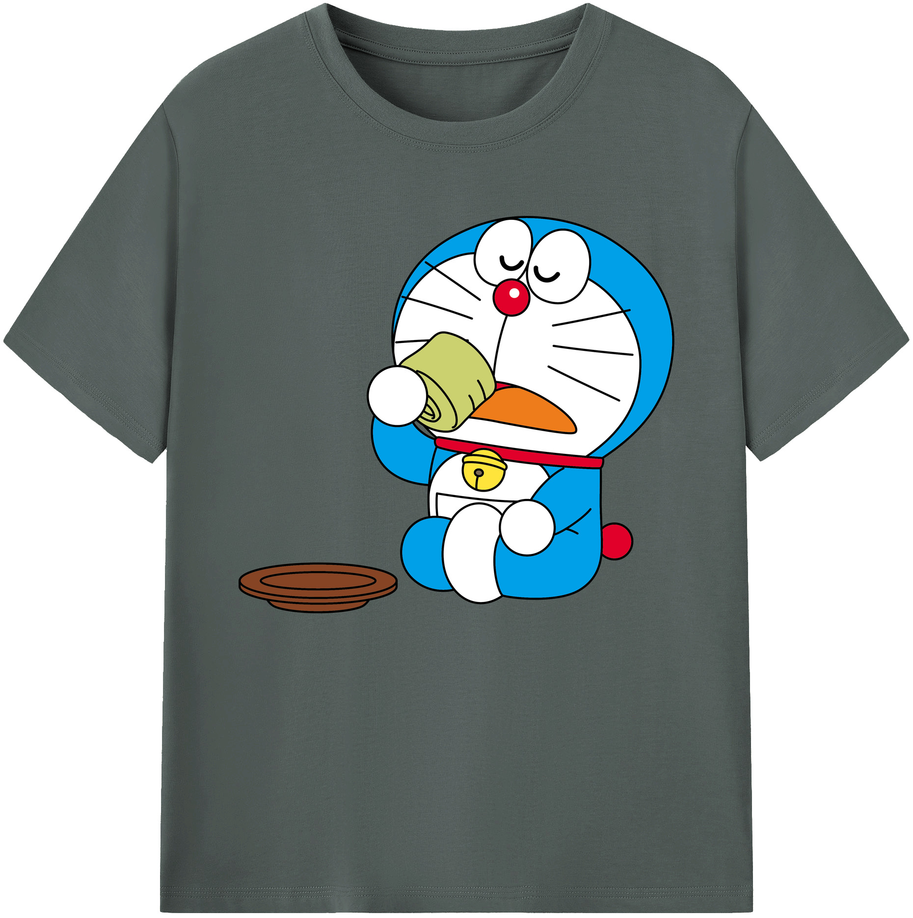（画像用） ドラえもん Doraemon 綿100％ メンズ半袖Tシャツ｜肌触りやわらか＆通気性